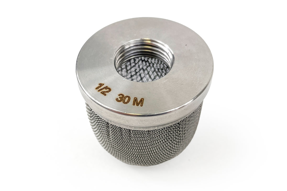 Фильтр всасывающий F1/2 inch д. 50 мм 30 mesh